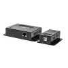 Lindy extensor USB 2.0 Cat.6 de 4 portas 50 m, transmissor e recetor de rede, 50 m, 480 Mbit/s, Cat5, Cat5e, Cat6, NS1021, bronze fosforoso