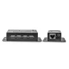 Lindy extensor USB 2.0 Cat.6 de 4 portas 50 m, transmissor e recetor de rede, 50 m, 480 Mbit/s, Cat5, Cat5e, Cat6, NS1021, bronze fosforoso
