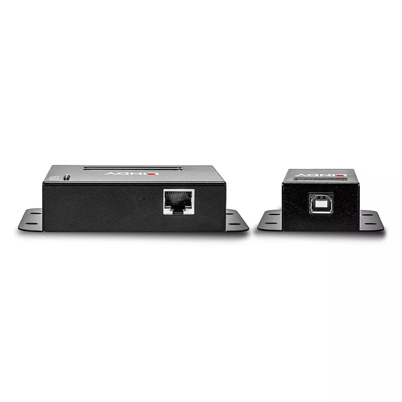Lindy extensor USB 2.0 Cat.6 de 4 portas 50 m, transmissor e recetor de rede, 50 m, 480 Mbit/s, Cat5, Cat5e, Cat6, NS1021, bronze fosforoso