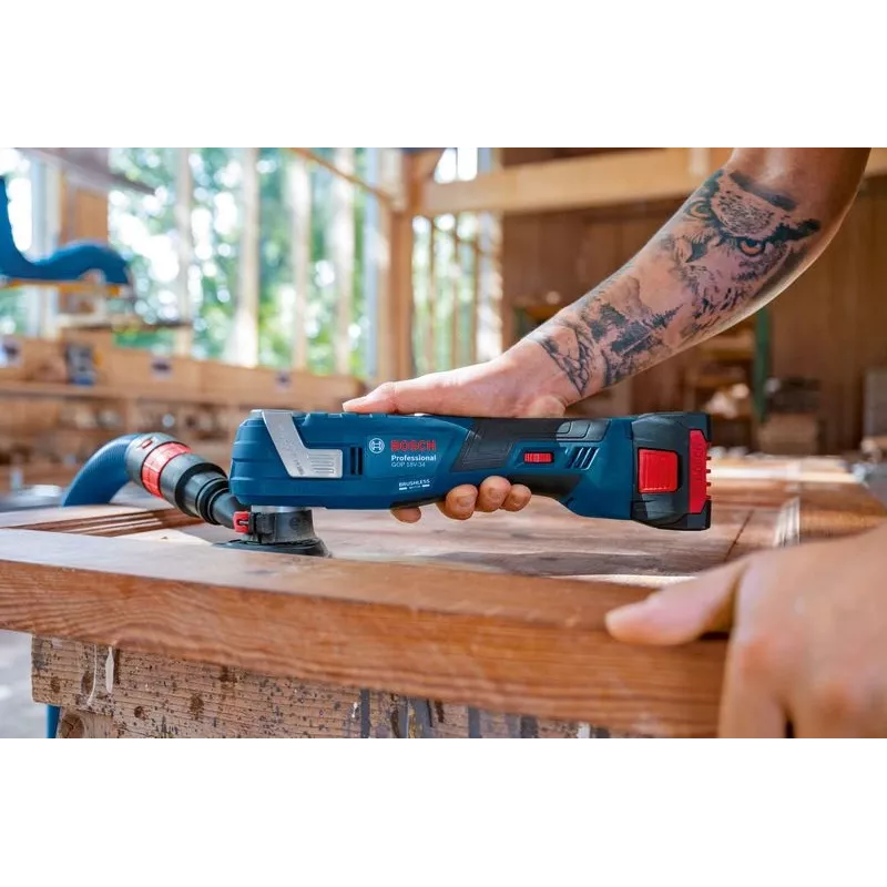 Multicortador sem fio multifuncional Bosch GOP 18V-34 — ferramenta oscilante 18 V, a bateria