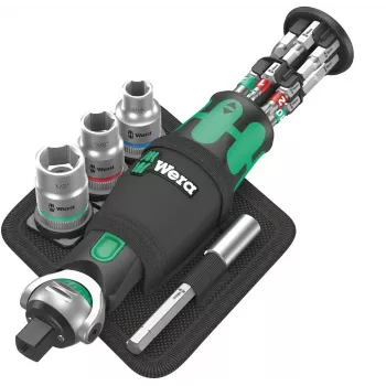 Chave de catraca Wera 05004283001 18 unid. preto verde