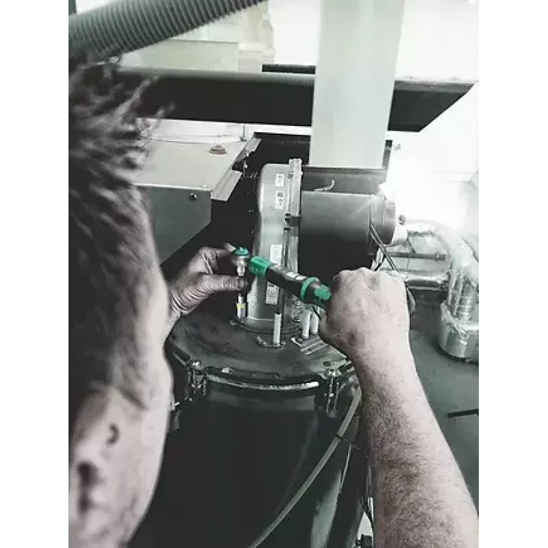 Wera 05075800001 Safe-Torque A 1 chave dinamométrica, acionamento quadrado de 1/4", 2-12 Nm, preto/verde