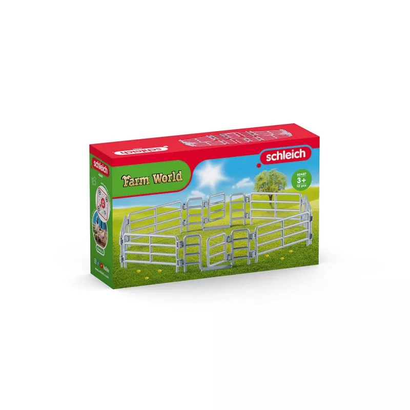 schleich Cerca de vedação, cerca para figuras de brincar, 3 ano(s), Quinta, Animais da quinta / Brinquedo de quinta, Aço inoxidável, 1 unid.