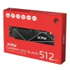 SSD M.2 512 GB ADATA XPG GAMMIX S70 BLADE — PCIe 4.0 NVMe, Leitura 7400 MB/s, Escrita 2600 MB/s