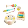 Mattel Conjunto de presente musical com instrumentos de madeira para crianças pequenas