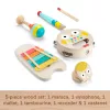 Mattel Conjunto de presente musical com instrumentos de madeira para crianças pequenas