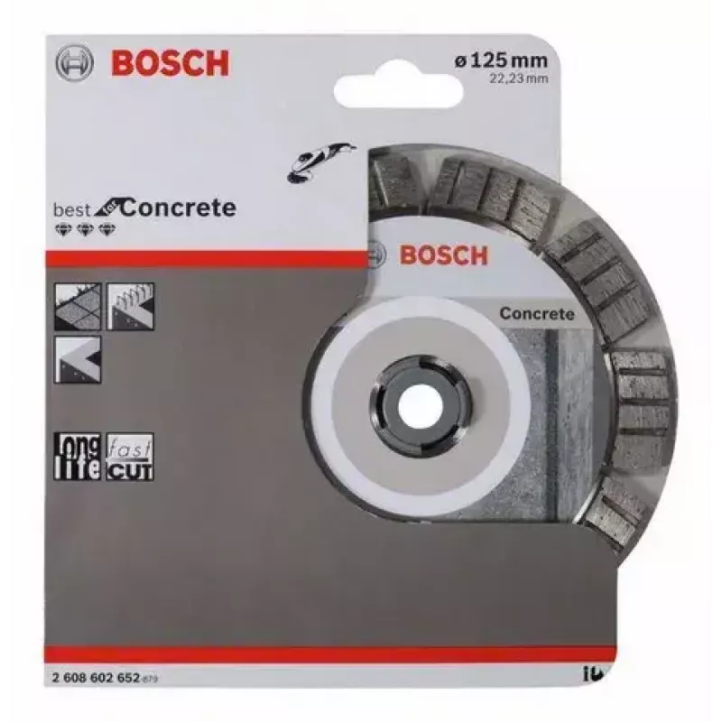 Bosch Best for Concrete disco de corte diamantado, 125 x 22,23 mm, 2608602652
