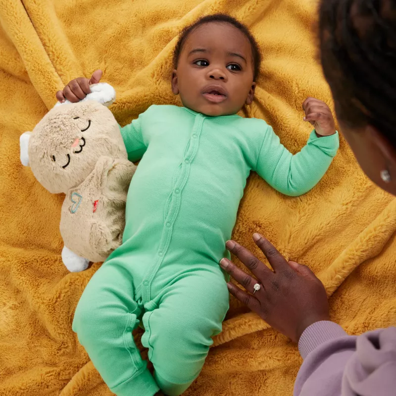 Fisher-Price Soothe & Settle Bunny peluche bebé brinquedo e dispositivo de som ajustável com movimento