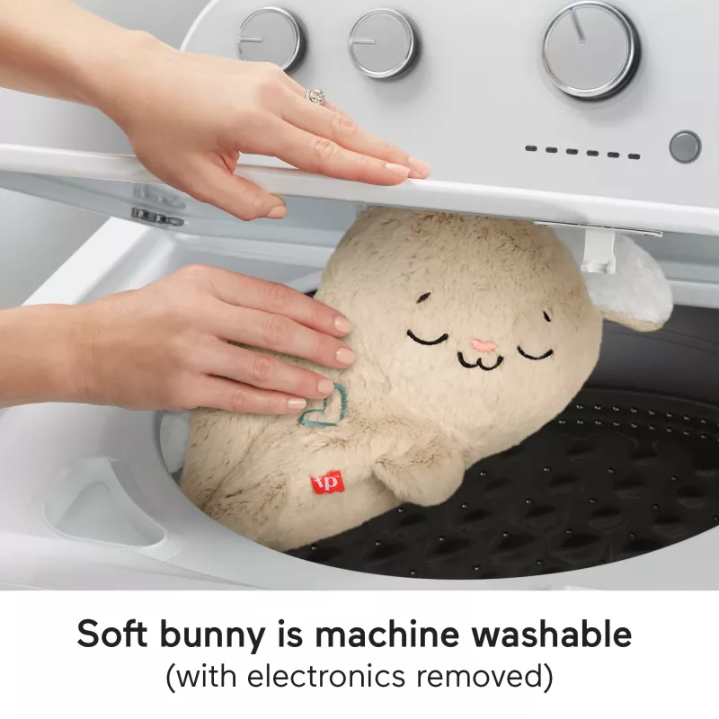 Fisher-Price Soothe & Settle Bunny peluche bebé brinquedo e dispositivo de som ajustável com movimento