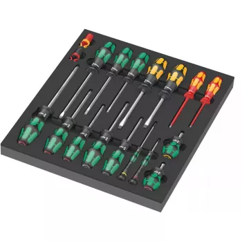 Conjunto de chaves de fendas Wera 05150101001 largura 344 mm comprimento 392 mm