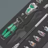 Wera 05150110001 conjunto de catracas de aço com 37 peças, preto/verde