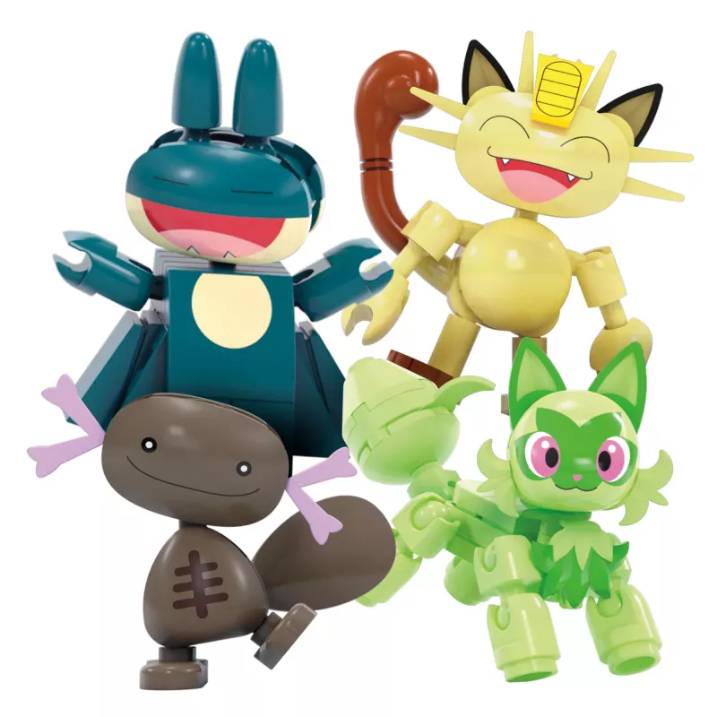MEGA Pokémon Riesenrad-Spaß conjunto de construção, com 4 figuras de ação (393 peças) para crianças