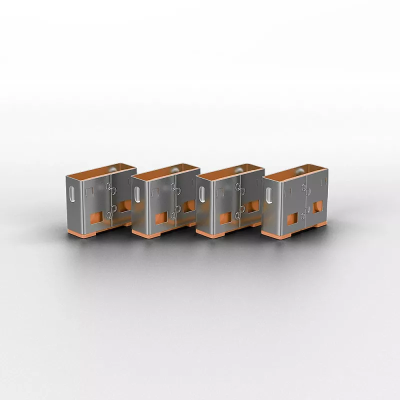 Bloqueador de portas USB Lindy Portblocker, embalagem com 4 unid., código de cor laranja