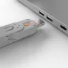 Bloqueador de portas USB Lindy Portblocker, embalagem com 4 unid., código de cor laranja