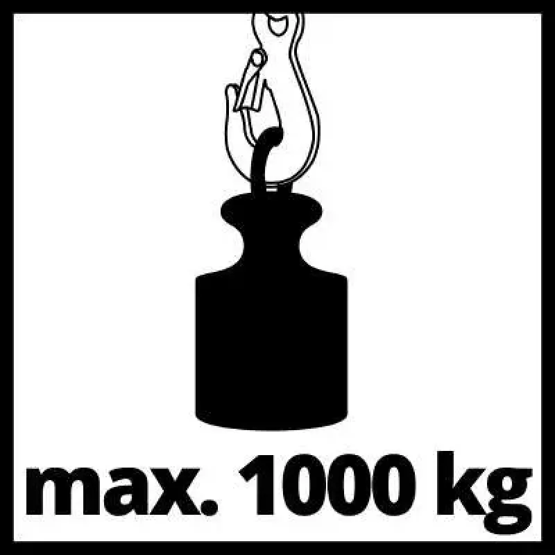 Talha manual Einhell TC-CH 1000 1000 kg 2,5 m vermelha prateada