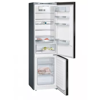 Combinado frigorífico-congelador Siemens iQ500 KG39E8XBA de instalação livre 343 L preto, aço inoxidável