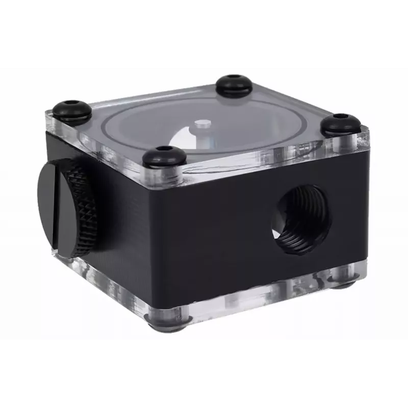 Alphacool Eisfluegel Indicador de fluxo G1/4, quadrado, acetal, Preto