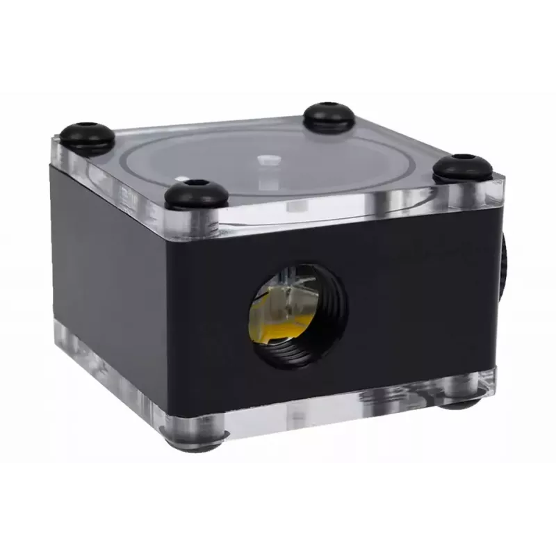 Alphacool Eisfluegel Indicador de fluxo G1/4, quadrado, acetal, Preto