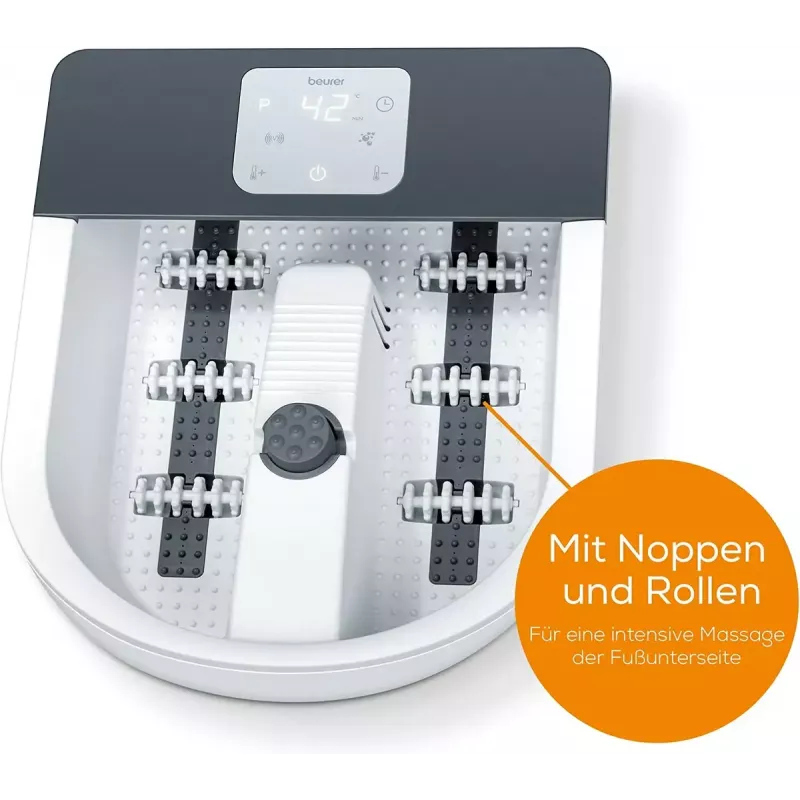 Banho de pés com hidromassagem Beurer FB 60 – banho de pés elétrico, branco/cinzento