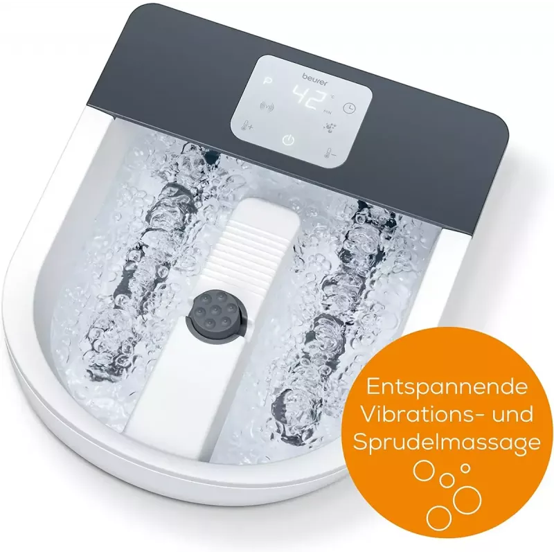 Banho de pés com hidromassagem Beurer FB 60 – banho de pés elétrico, branco/cinzento