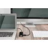 Cabo adaptador DisplayPort DIGITUS ASSMANN, DP - HDMI+DVI+VGA M-F/F/F, 20 cm cabo multimédia 3-em-1, CE, preto