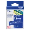 Fita para etiquetas Brother TZe535 12mm branco sobre azul