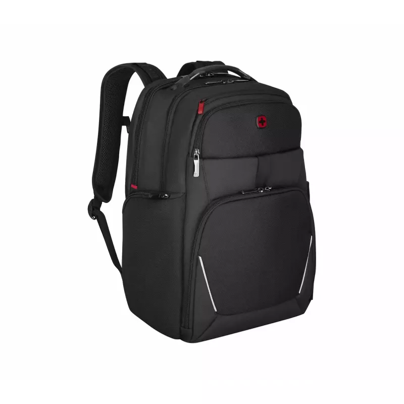 Mochila casual Wenger SwissGear Meteor preto poliéster PVC rPET