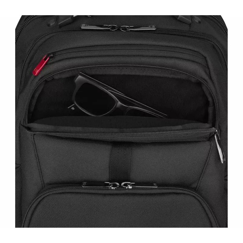 Mochila casual Wenger SwissGear Meteor preto poliéster PVC rPET
