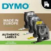 Etiquetas DYMO D1 de poliéster permanente de alto desempenho | 12 mm x 5,5 m rolo | Impressão preta sobre branco | Etiquetas autoadesivas para impressoras de etiquetas LabelManager | Original
