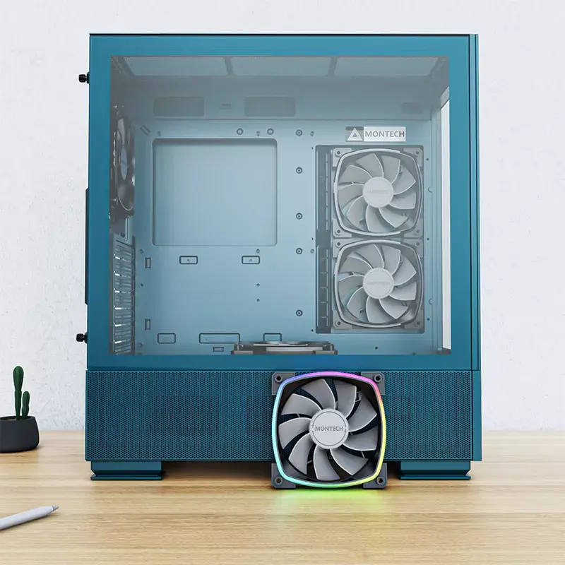 Caixa para PC Montech SKY TWO torre Midi azul