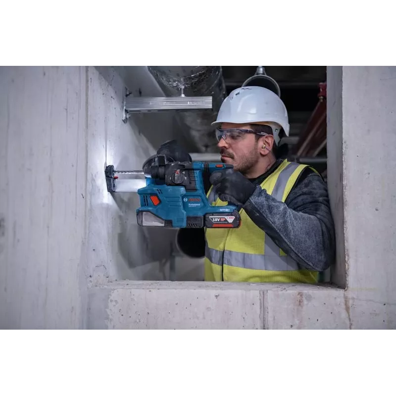 Bosch GDE 18V-12 Professional acessório de aspiração de pó a bateria, 18 V, Ø máx. da broca 10 mm, sem bateria, azul