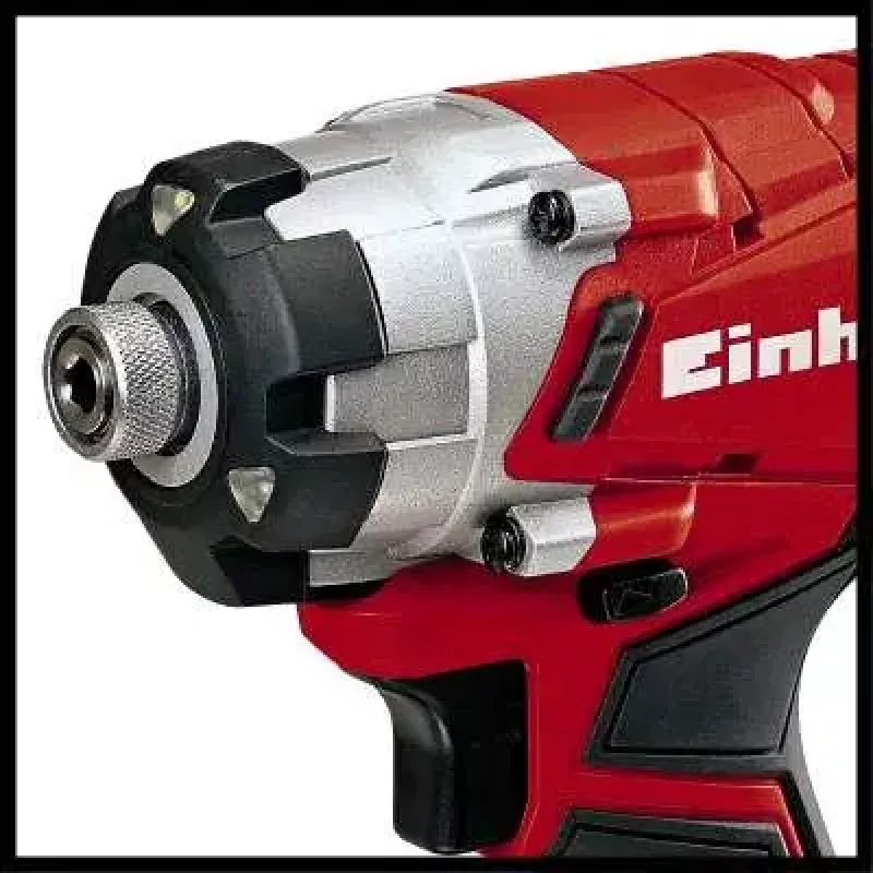 Berbequim com punho de pistola Einhell TE-CI 18/1 Li-solo, bucha de aperto rápido, preto/cinzento/vermelho