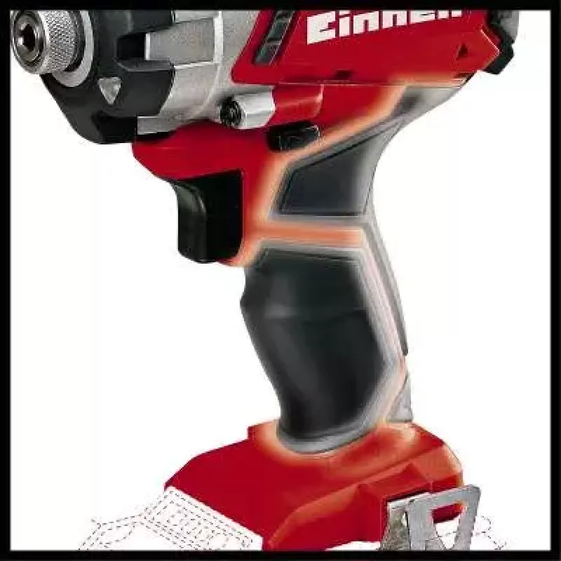 Berbequim com punho de pistola Einhell TE-CI 18/1 Li-solo, bucha de aperto rápido, preto/cinzento/vermelho