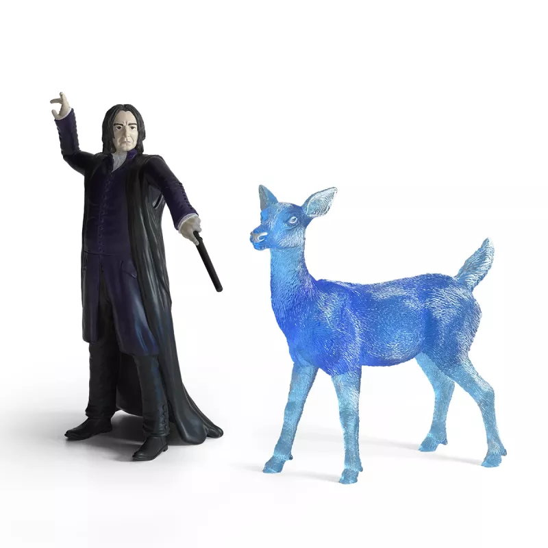 Conjunto de figuras Schleich Professor Snape & Patronus, modelo 1253938, multicolorido