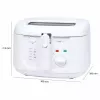 Fritadeira Clatronic FR 3771 2,5 L 1800 W branco