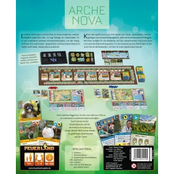 Jogo de tabuleiro Pegasus Spiele Arche Nova — jogo familiar Querdenken, a partir dos 14 anos