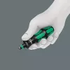 Wera 9532 05136042001 conjunto de oficina para rebitar correntes, 20 peças, incl. roquete reversível para bits 1/4", preto/verde