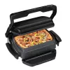 Grelhador de contacto Tefal GC7148 — 2000 W, caixa em aço inoxidável, retangular, termostato ajustável, superfície de grelha, 365×365×175 mm