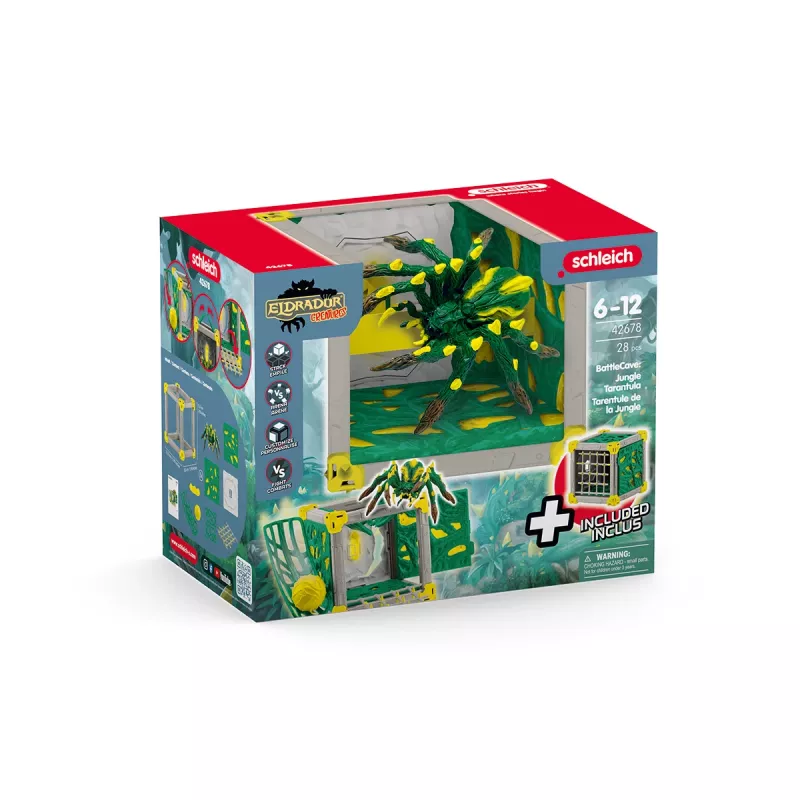 schleich BattleCave Tarântula da Selva, Animal, Monstros e Dragões, BattleCave, 7 ano(s), Multicolor, Plástico