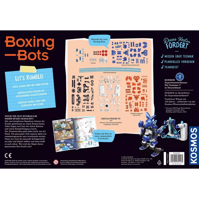 Kosmos Boxing Bots, Robô, Técnica, 10 ano(s) Kosmos Boxing Bots. Tipo de produto: Robô, Tema: Técnica, Idade recomendada (mín.): 10 ano(s)