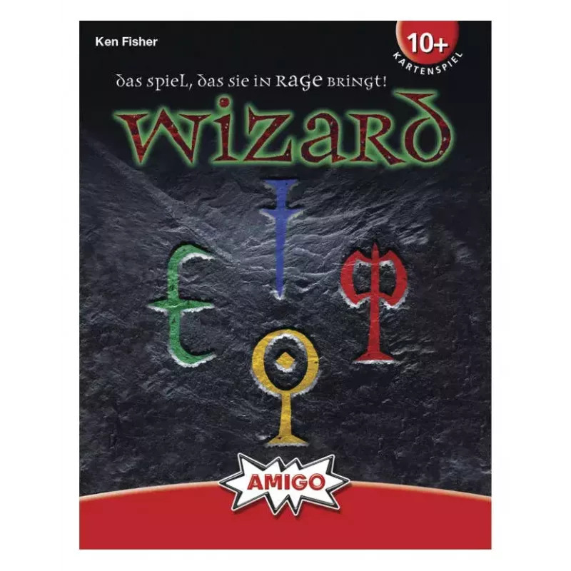 Jogo de cartas AMIGO Wizard (modelo 06900) — jogo de estratégia para a família, 10+ anos, 45 min.