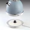 Ariete 2877 chaleira elétrica Vintage, 1,7 l, sem fios, azul, 1,7 l, 2000 W, azul-claro, indicador de nível de água, sem fios, filtragem