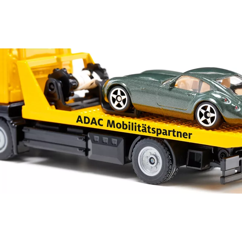 Conjunto de modelos de carros Siku MAN reboque ADAC, pré-montado escala 1:55, 58×170×57 mm
