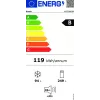 Bosch Serie 6 KGE398IBP frigorífico combinado, 343 l (249 l frigorífico / 94 l congelador), classe energética B, 201 cm, porta reversível, aço inoxidável