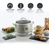 Ariete 2904 Panela de arroz – Panela de arroz elétrica com tigela de cerâmica – Sushi caseiro – Multicozinha – Linha Vintage – 3,5 L – 650 W – Bege