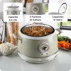 Ariete 2904 Panela de arroz – Panela de arroz elétrica com tigela de cerâmica – Sushi caseiro – Multicozinha – Linha Vintage – 3,5 L – 650 W – Bege