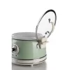Ariete 2904 Panela de arroz – Panela de arroz elétrica com tigela de cerâmica – Sushi caseiro – Multicozinha – Linha Vintage – 3,5 L – 650 W – Verde