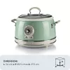 Ariete 2904 Panela de arroz – Panela de arroz elétrica com tigela de cerâmica – Sushi caseiro – Multicozinha – Linha Vintage – 3,5 L – 650 W – Verde