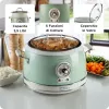 Ariete 2904 Panela de arroz – Panela de arroz elétrica com tigela de cerâmica – Sushi caseiro – Multicozinha – Linha Vintage – 3,5 L – 650 W – Verde