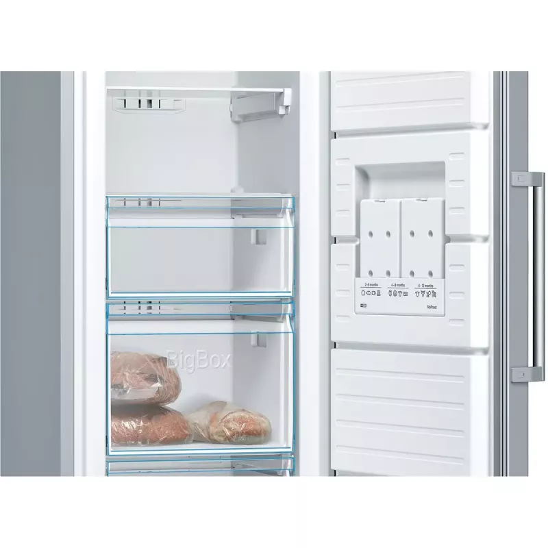 Congelador Bosch Serie 4 GSN36VLEP — 242 l, NoFrost, classe E, 39 dB, aço inoxidável